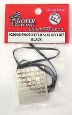 Gofer Racing 20003 Photo Etch Black Seatbelt Kit
