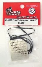 Gofer Racing 20003 Photo Etch Black Seatbelt Kit