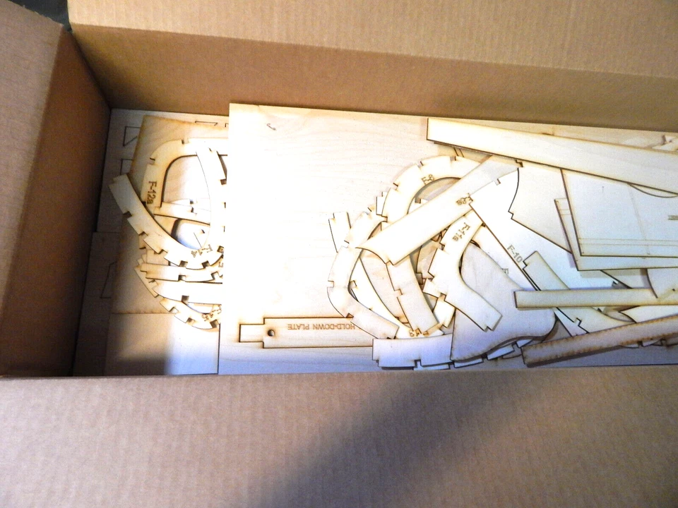 Jerry Bates diseñado He100d 104"ws kit madera corta.RC PLANE Foto 4 de 4