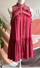 Free People One Dress Women’s Size XS Back Yard Party Mini Floral Tunic Swing