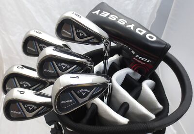 2025 Mens TALL Callaway Golf Set Driver Wood Hybrid Irons Odyssey