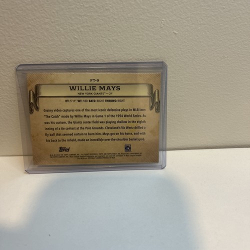 Willie Mays - 2024 Topps Finest - Finest Timelines - Giants - Picture 2 of 2