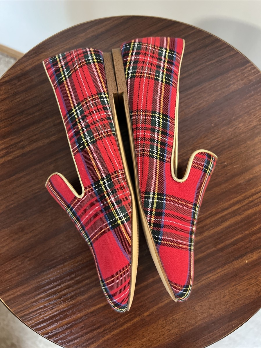 j crew plaid loafers