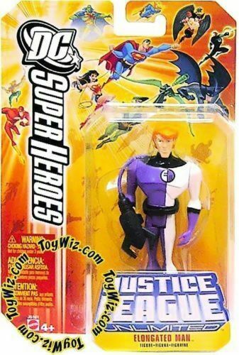 DC Super Heroes 4/'/' ELONGATED MAN JLU Mattel New Loose
