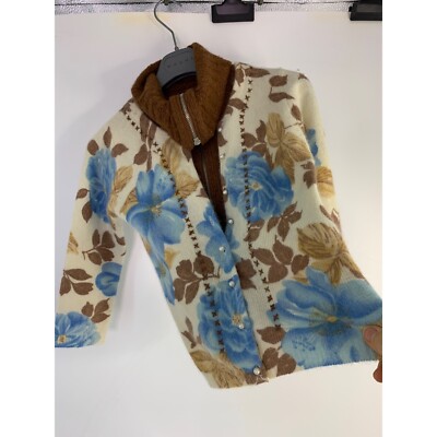 Women s free people angora Cardi Size XS sweater 6079 EUC 3/4 sleeve