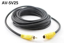 25ft Universal S-Video 4-Pin miniDIN Male to RCA Male Video Cable, AV-SV25