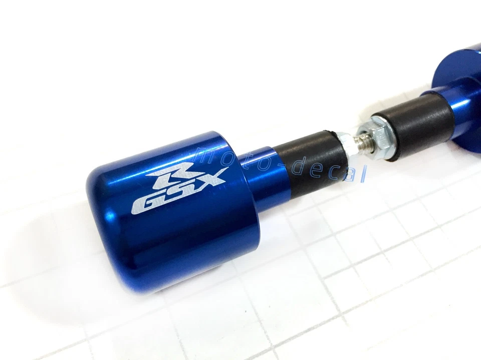 Для Suzuki Hayabusa GSXR 600 GSXR750 руль конец ползунок крышка штепсельная вилка CNC синий - Изображение 4 из 4