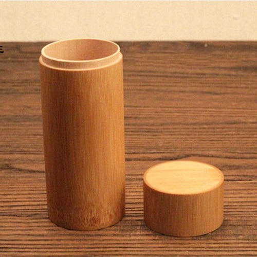 Handmade With Lid Holder Round Jar Tea Canister Storage Box Container-Organizer - Picture 7 of 16