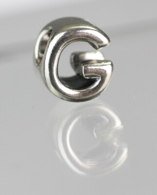 Pandora Buchstabe - G - Alphabet Charm 925 Sterling Silber 797461 Anhänger V3-G