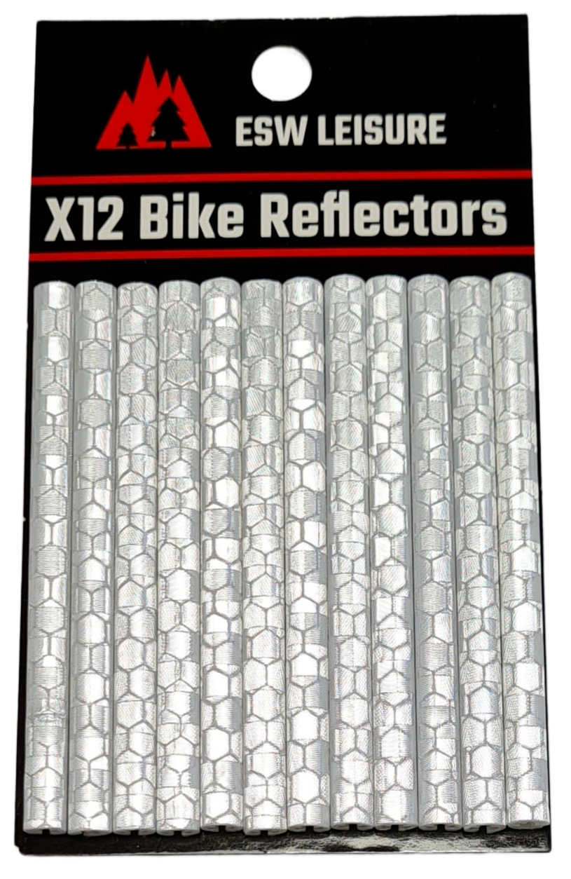 🔥12 Pack Clip On Bicycle Wheel Spoke Reflectors Cycling Bike Reflective