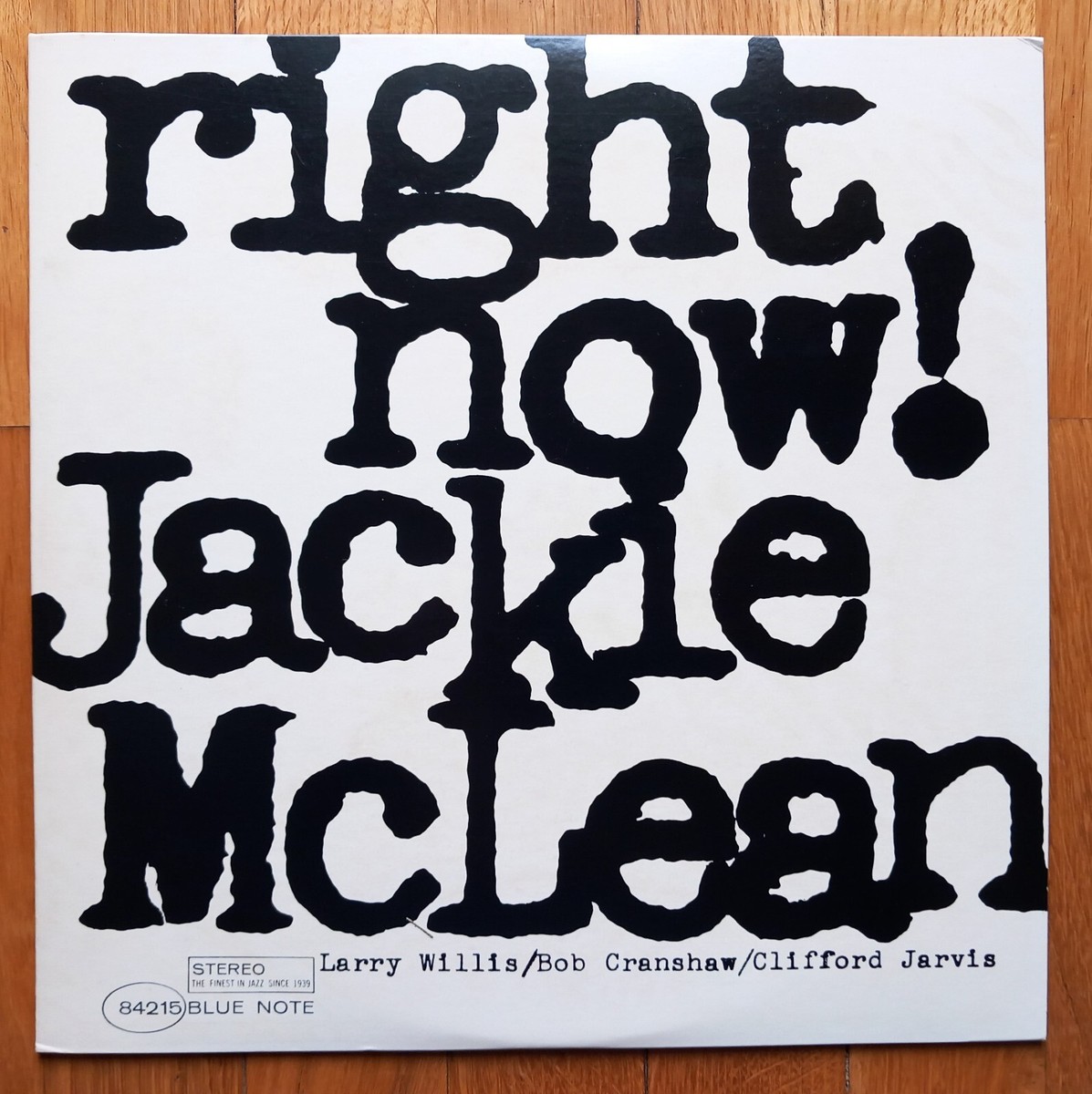 Jackie McLean – Right Now! ( LP Blue Note, 1978. STEREO, GXK-8086