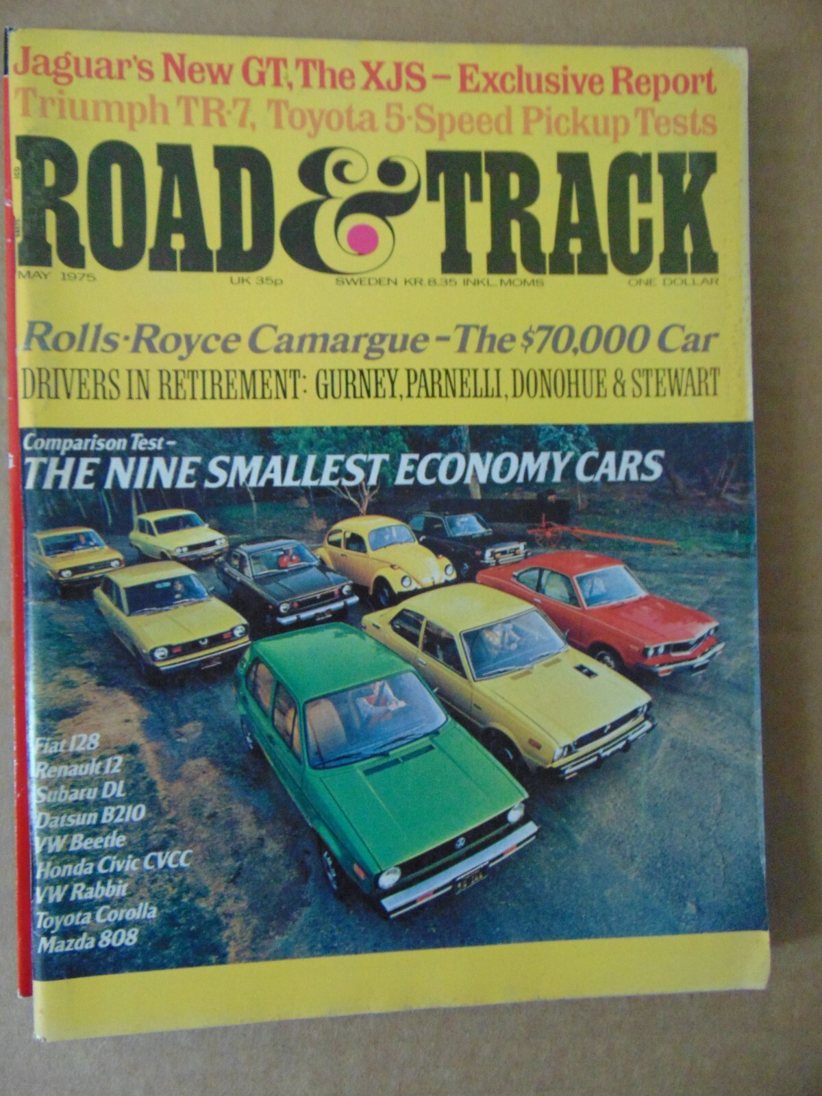 Road & Track Magazine May 1975 Nine Smallest Economy Cars