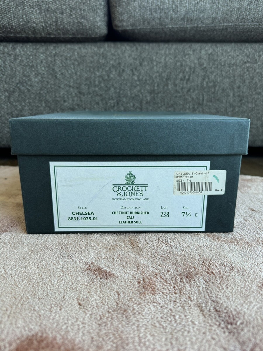 Crockett Jones Tan Leather Chelsea Boot UK7.5 / US 8 Made In Crockett Jones Tan Leather Chelsea Boot UK7.5 / US 8 Made In