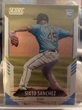 Sixto Sanchez Rookie Card - 2021 Panini Chronicles Score #15 Rookie Marlins