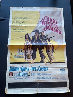 High Wind in Jamaica (1965) - Original One Sheet Movie Poster 27 x 41