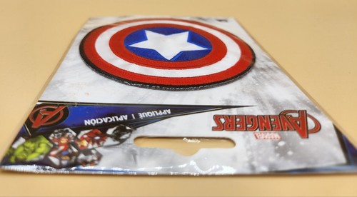 Official Marvel Comics Avengers CAPTAIN AMERICA SHIELD Iron on Patch 3.5", NEW - Picture 4 of 7