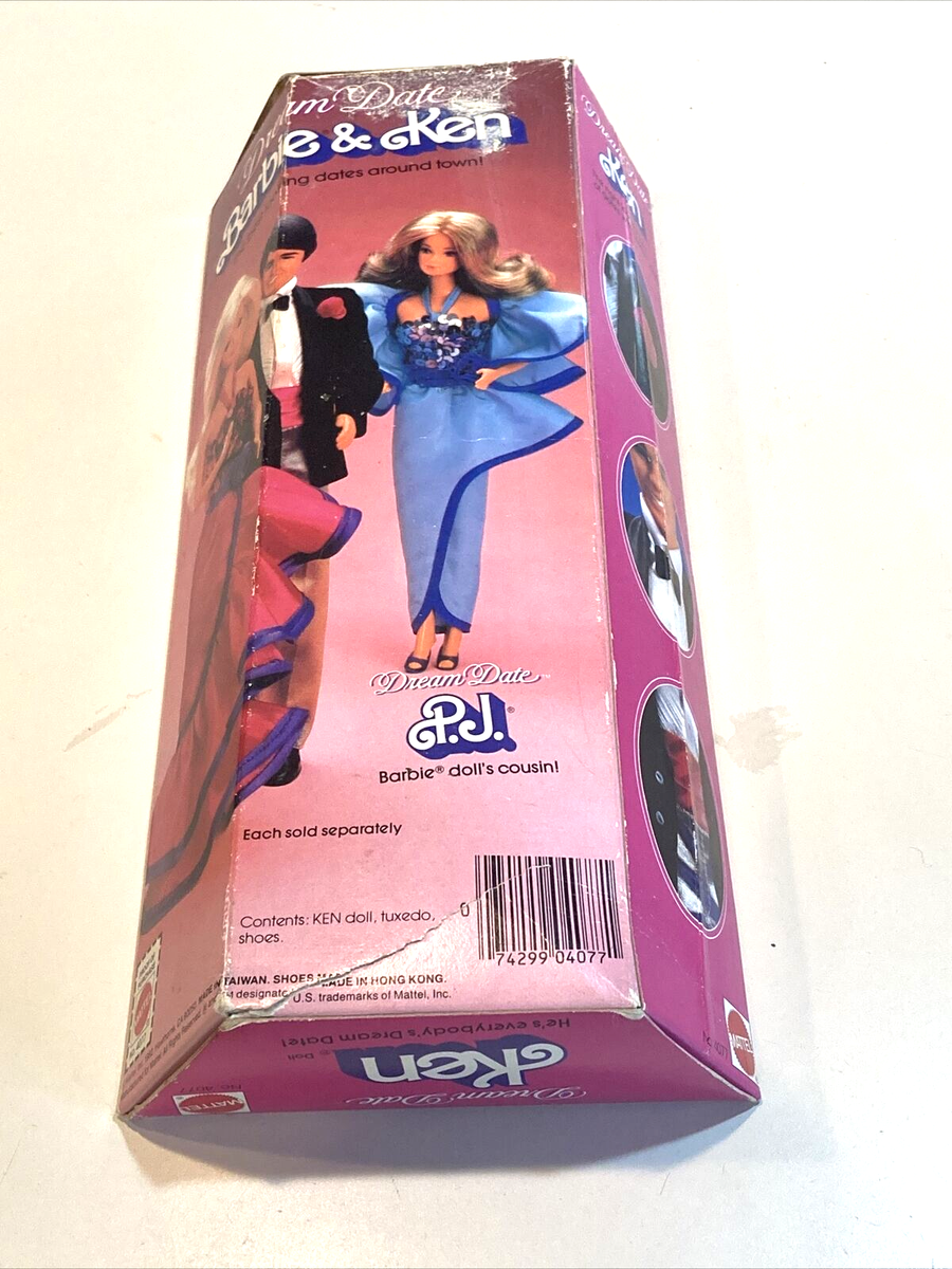 1982 Vintage Barbie Dream Date Ken Doll No 4077 Mattel - Mint In