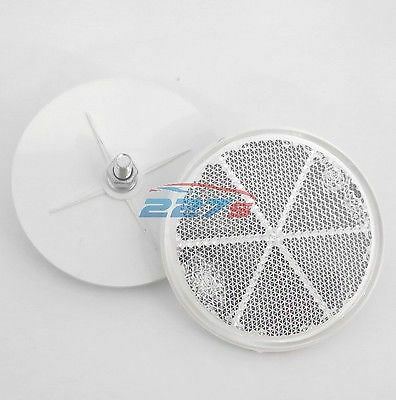 Reflectores circulares de 60 mm - Con perno trasero - Blanco - Pack de 2 - Imagen 1 de 1