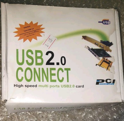 USB 2.0 CONNECT HIGH SPEED MULTI (5) PORTS USB2.0 PCI CARD - Afbeelding 2 van 16