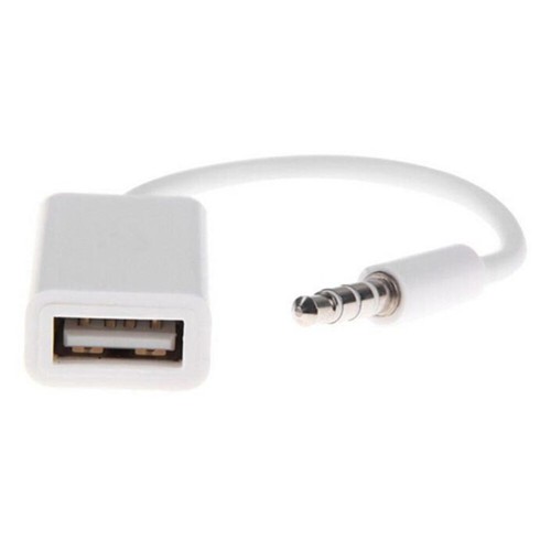 3 .5mm USB to Audio Cable Stereo Adapter Headphone Jack Female Converter Car