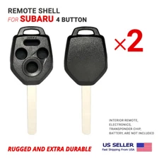 2X Remote Head Key Shell For Subaru with 4 Button with Blade DAT17
