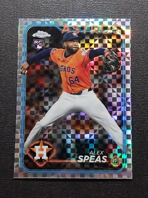 2024 Topps Chrome Update ALEX SPEAS RC X-Fractor Refractor #USC175 Astros Rookie