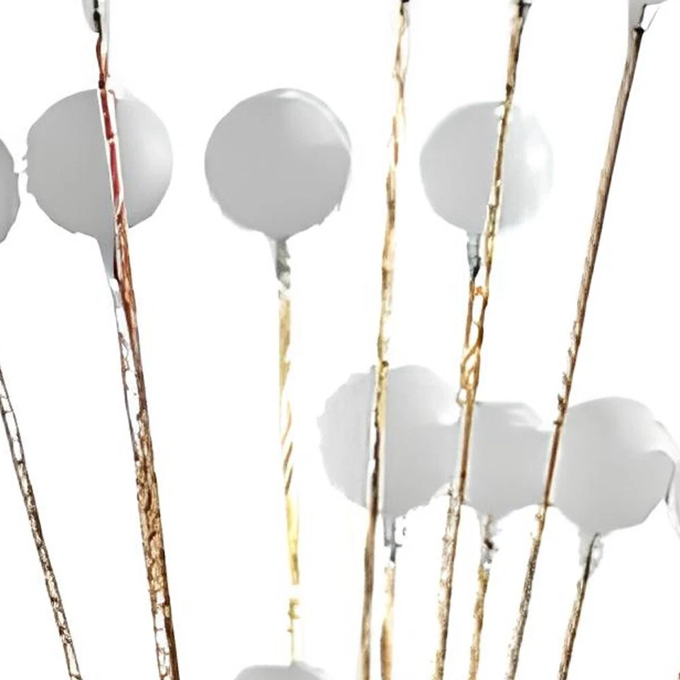 Lámpara de pie LED contemporánea multiluz cromada dorada 62" Foto 4 de 4