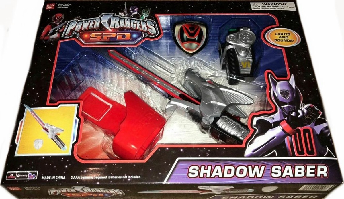 特撮 BANDAI POWER RANGERS SPD SHADOW Battlized Shadow Power Ranger, S.P.D. Bandai – Action Figure
