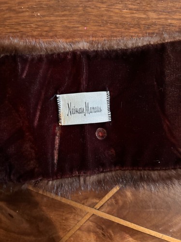 Sciarpa vintage donna uomo bambino 100% vera pelliccia collo lusso avvolgente Neimen Marcus - Foto 3 di 8