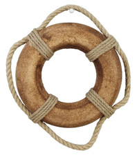 Deko Rettungsring  im Antik-Look &Oslash; 21,5cm maritime Wand Dekoration (SL)