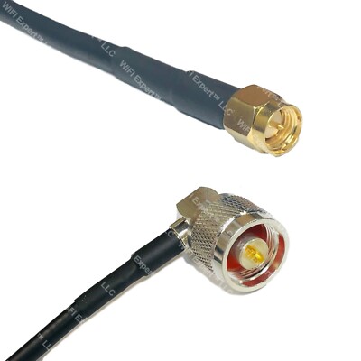 LMR240UF SMA MALE to N MALE ANGLE Coax RF Cable USA-Ship Lot