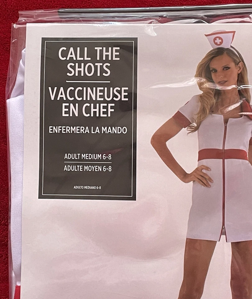 NEW Suit Yourself Costume Women's Call The Shots Nurse 2 Pcs. Costume Sz: M 6/8 - Image 2 of 4