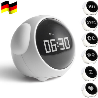 Digital Kinderwecker Wake-Up Wecker für Kinder Mädchen Jungen Nachtlichter Uhr.