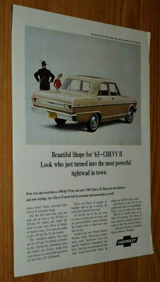 1965 CHEVY II NOVA ORIGINAL ADVERTISEMENT PRINT AD 64 2