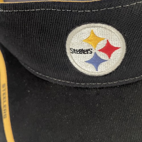 Reebok Pittsburgh Steelers Visor Hat Onfield Adult Adjustable NFL Black Yellow - Picture 8 of 12