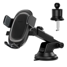 Baseus Car Phone Holder for 5.4-7.2" Smartphones, Black
