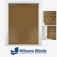 Wooden Venetian Blind - Real Wood - Oak - Fully Made To Measure - 50mm Slats
