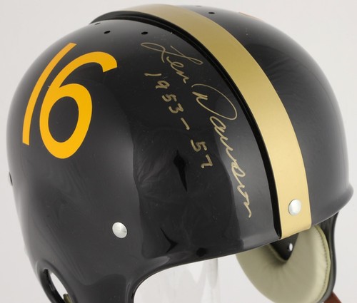 Len Dawson Signed Purdue Boilermakers Authentic Full Size Helmet PSA DNA COA - Picture 2 of 9