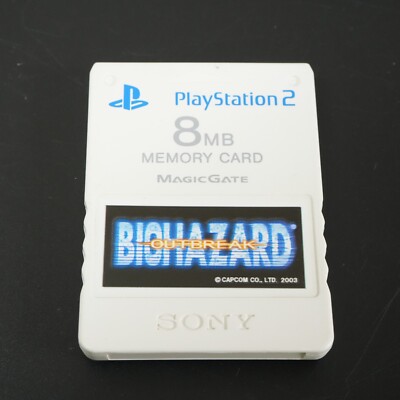 PS2 Memory Card Premium Series BIOHAZARD OUTBREAK SCPH-10020