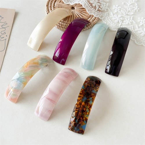 Fermagli per capelli donna Barrettes tartaruga acido acetico forcine Duckbill francese US - Foto 5 di 28