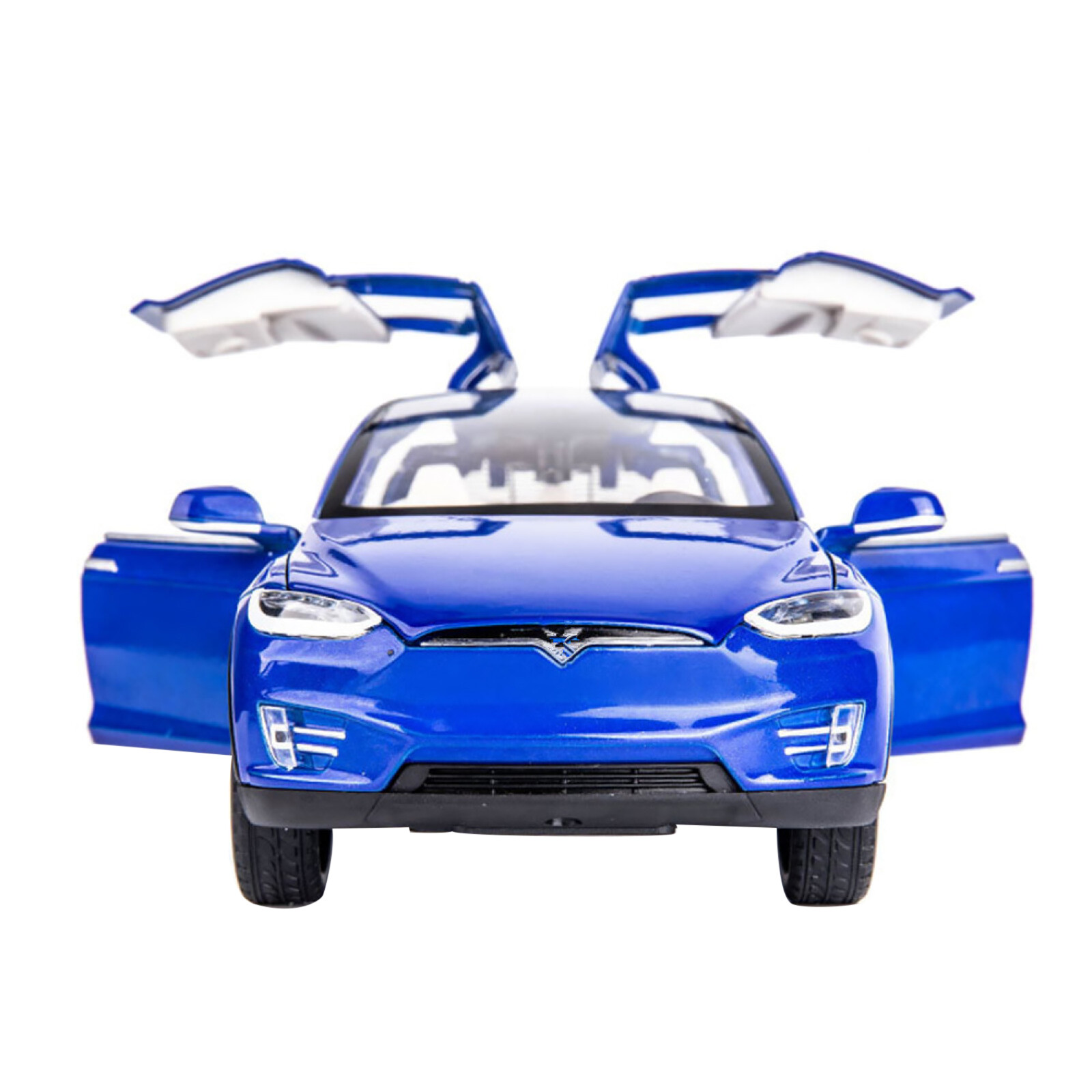 1/24 Model Car Gift Toy Vehicle Kids Collection for Tesla Model X 90D