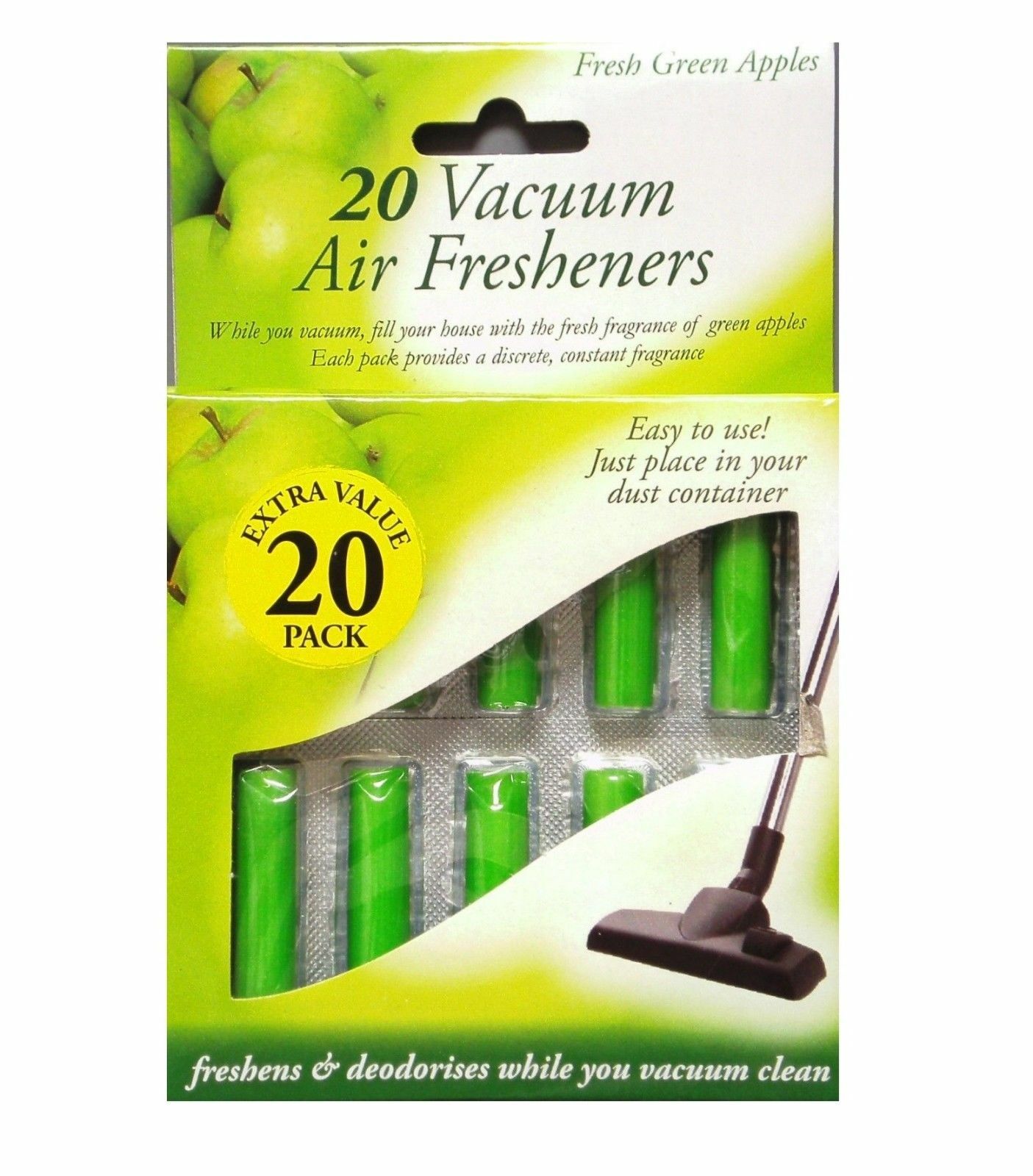 VACUUM AIR FRESHENERS PACK 20Pc Hoover Dust Bags Filters Cleaner Vac