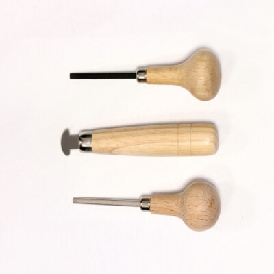 BeadSmith  3 pieces Bezel Roller and Prong Pusher Set Wooden Handles