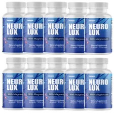 NeuroLux, Magnesium Support for Nerve Function & Relaxation - 10 Bottles