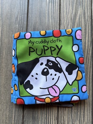 2010 Make-Believe Ideas The Cuddly Cloth Puppy Baby Kids Book Toy