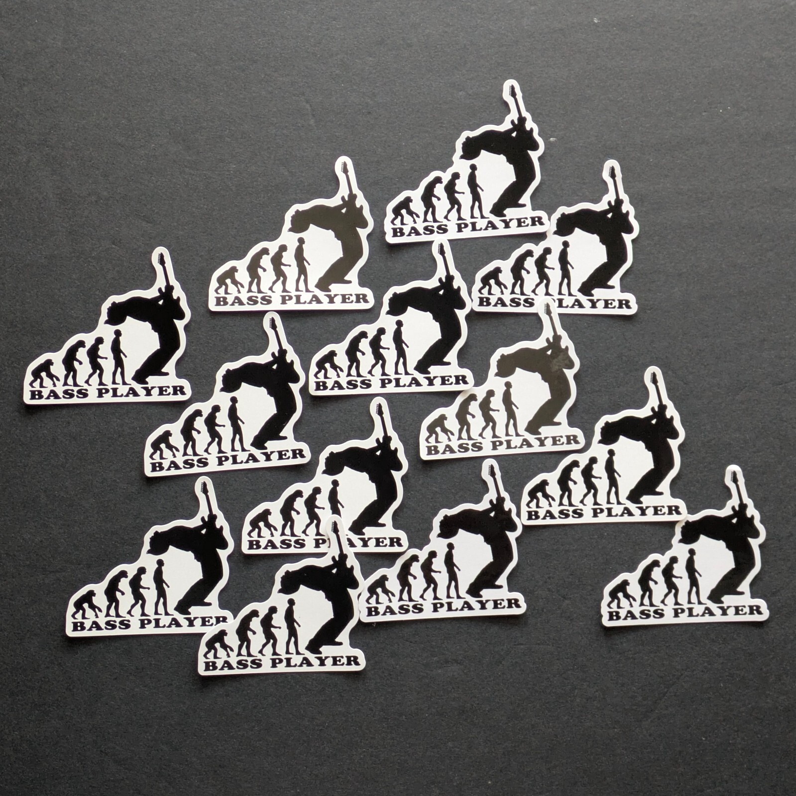 Stickers, Bass Player Decals, Bass Guitar