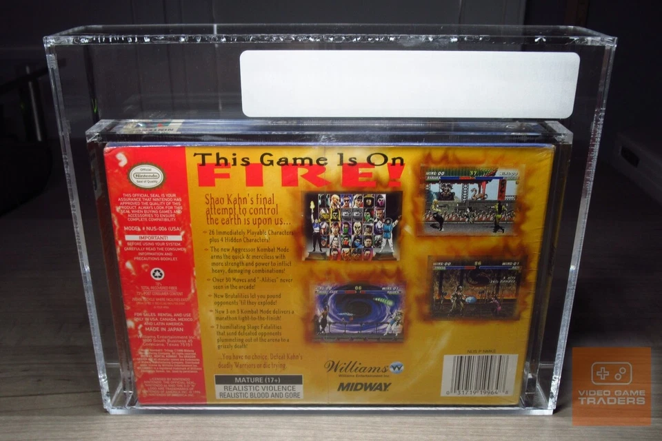 BRONZE VGA 70! - Mortal Kombat Trilogy (Nintendo 64, N64 1996) FACTORY SEALED! - Image 2 of 4