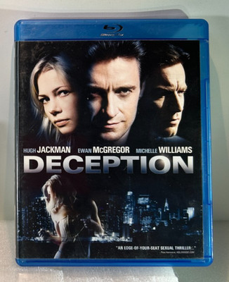 Deception (Blu-Ray, 2008) with Case and Inserts Tested