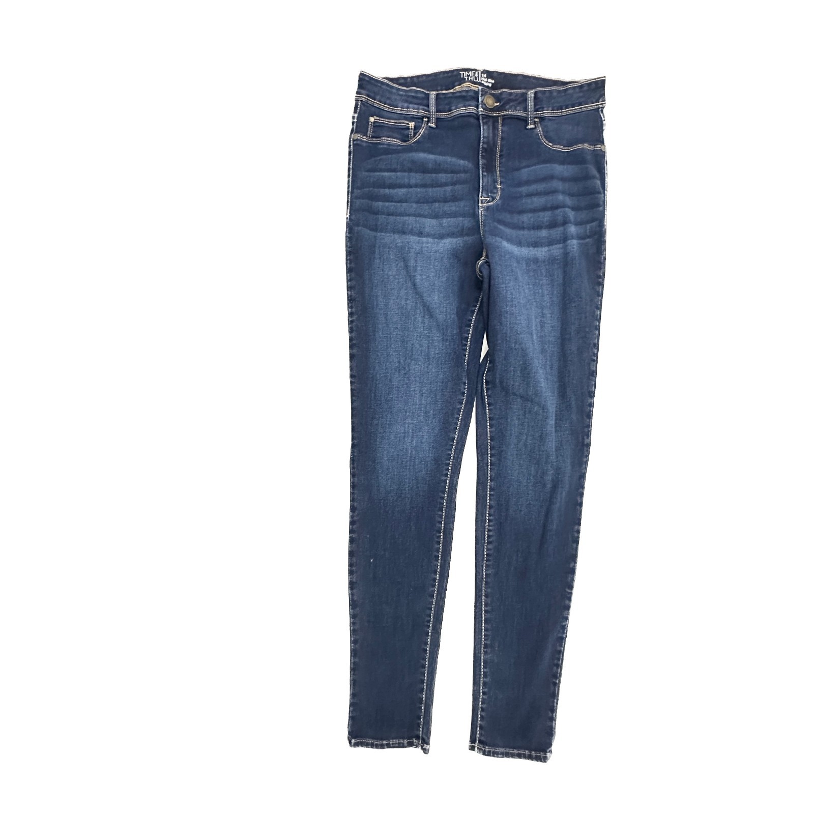Time and Tru High Rise Jegging Women's size 14 Dark Wash Blue Denim jeans