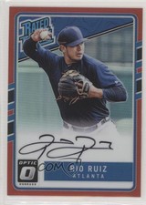 2017 Panini Donruss Optic Rated Rookies Base Red Prizm 46/50 Rio Ruiz Auto 03xg